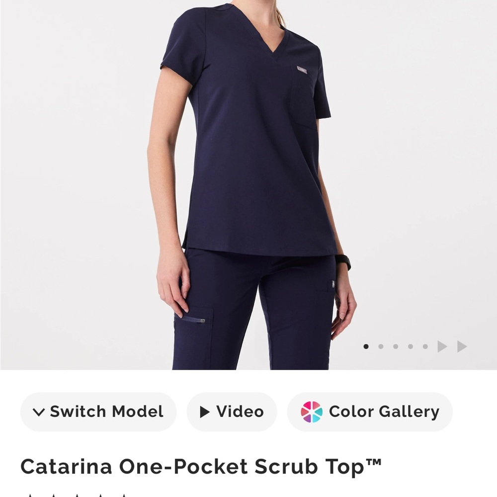 Women’s Figs Navy Blue Scrub Set